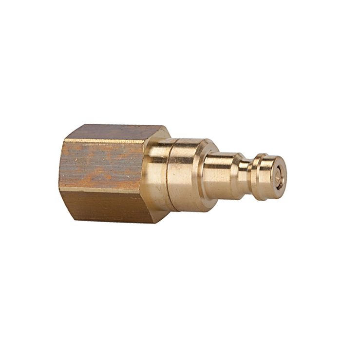 [107505] RIEGLER Nipple, I.D. 5, locking on both sides, Bright brass, G 1/4 IT
