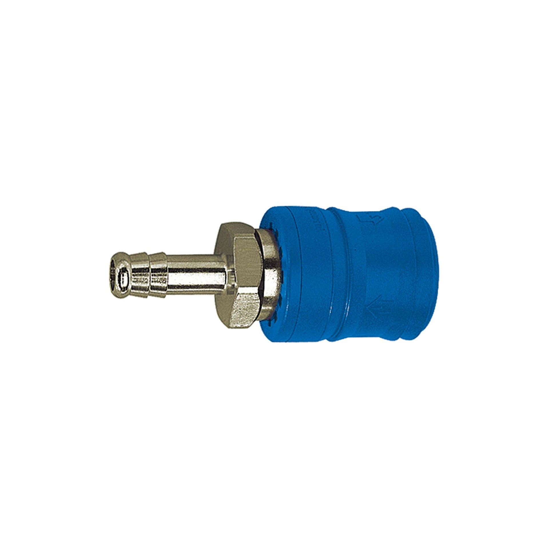 RIEGLER Sicherheitskupplung NW 7,4, Typ KE, Messing vern., Tülle LW 10