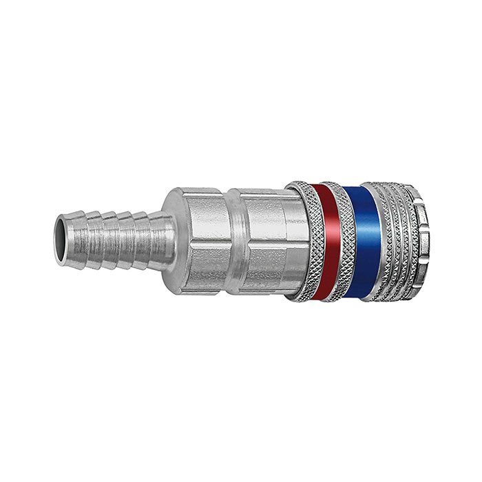 RIEGLER Safety coupling I.D. 7.6, Steel / brass galvanised, Sleeve I.D. 9