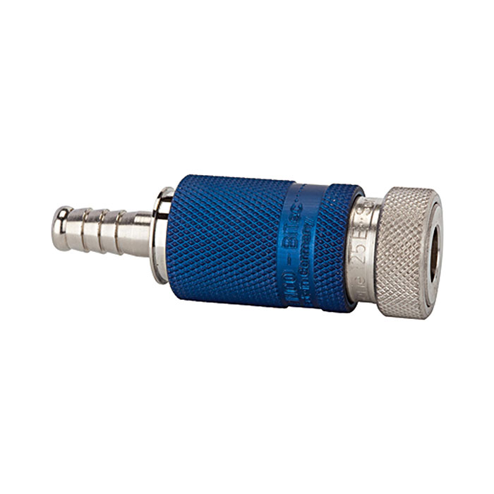RIEGLER Safety coupling I.D. 7.8, Bi-Tec type, nickel-pl. brass, I.D. 8