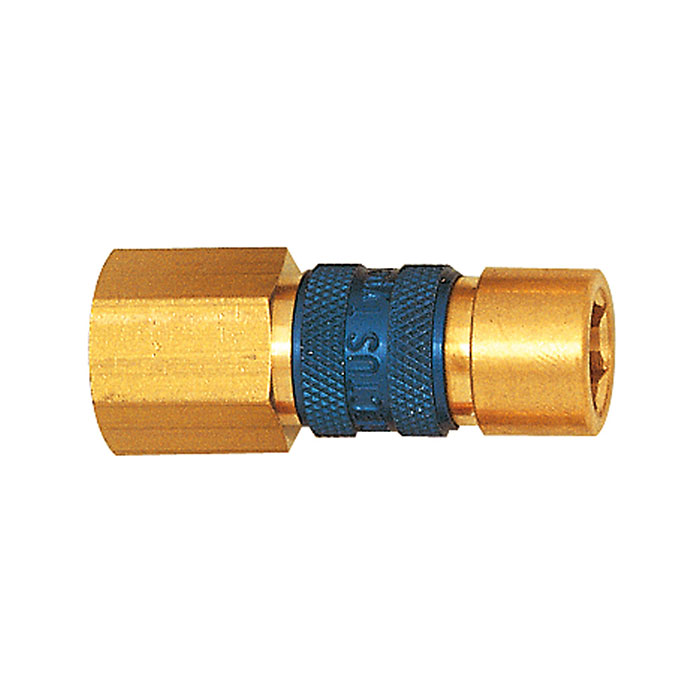 RIEGLER Captive quick-connect coupling I.D. 5, G 1/8 IT, green
