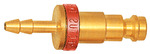 RIEGLER Captive plug-in connector I.D. 5, Sleeve I.D. 6, red