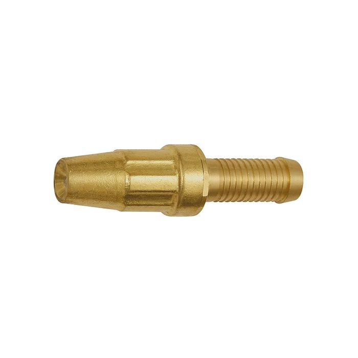 [107800] RIEGLER GEKA spray nozzle with hose connector, bright brass, I.D. 25