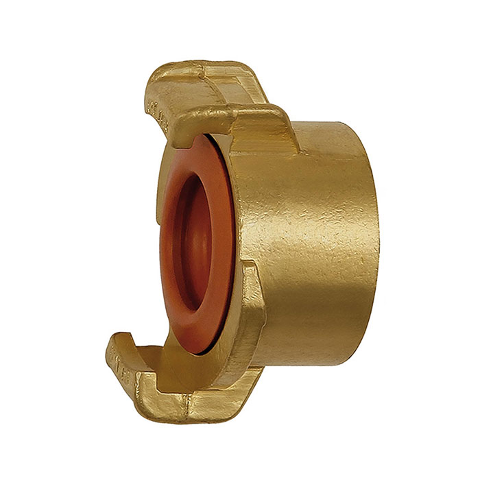 [107811] RIEGLER GEKA hose piece, rigid, Potable water, bright brass, G 1 i.