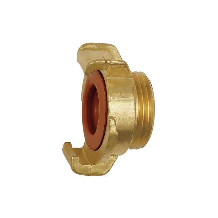 [107816] RIEGLER GEKA hose piece, rigid, Potable water, bright brass, G 1 o.