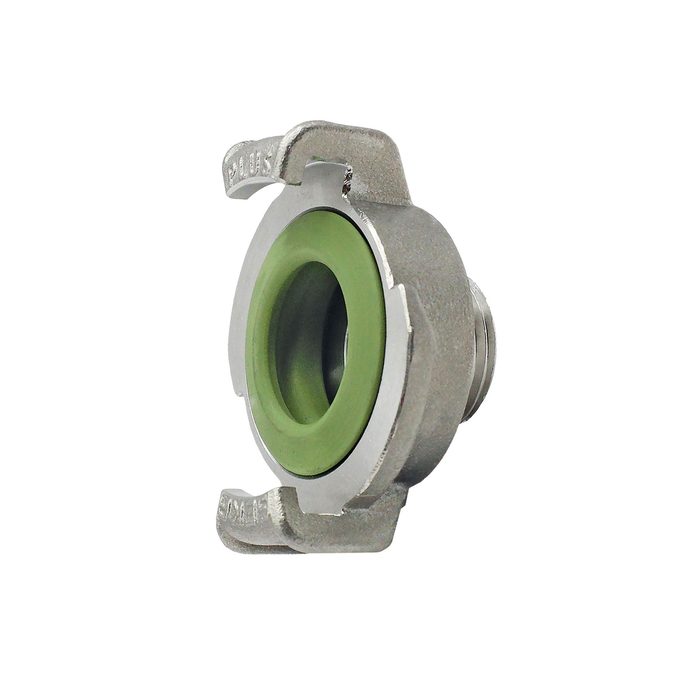 [107832] RIEGLER GEKA threaded piece, rigid, Stainless steel, G 1 exterior