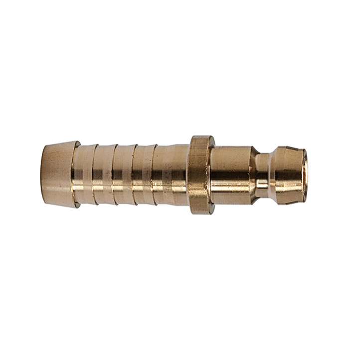 RIEGLER Tempered plug-on connector DN 6, Brass, Hose connection 9 mm