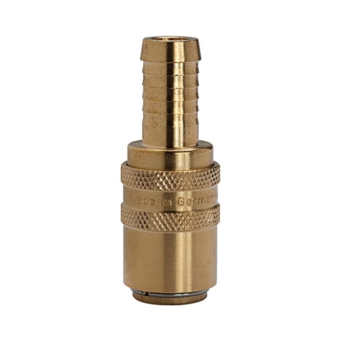 [107953] RIEGLER Tempered coupl. DN 9, Taps 13 mm, Blocking valve, Sleeve straight