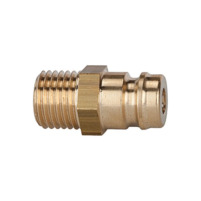 [107982] RIEGLER Tempered plug-in nipple DN 9, with blocking valve, ET, M16x1.5