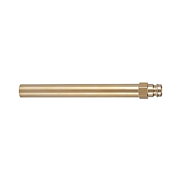 RIEGLER Plug nipple pipe DN 9, Brass 2.0401, Pipe exterior Ø 14 mm, AF 15