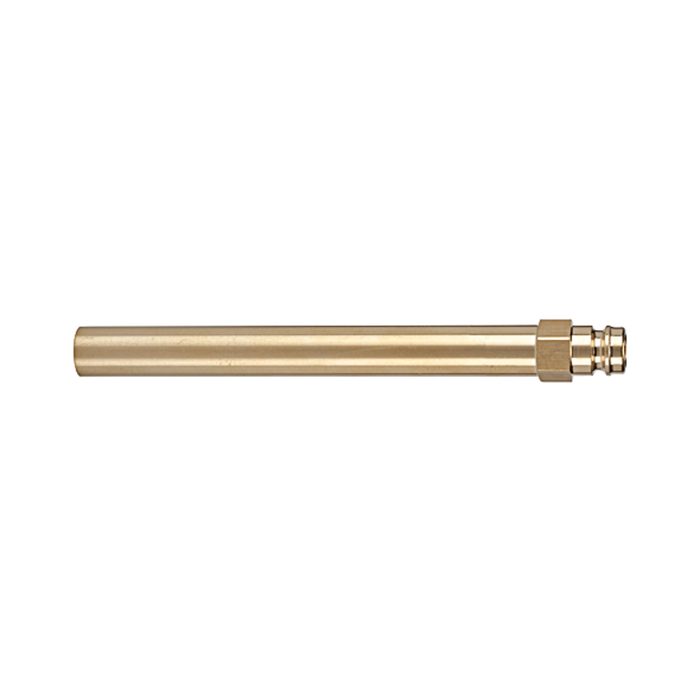 [107987] RIEGLER Plug nipple pipe DN 9, Brass 2.0401, Pipe exterior Ø 14 mm, AF 15