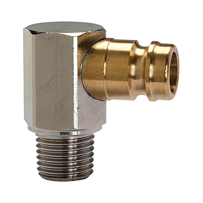 RIEGLER Tempered plug-in nipple DN 9, 90°, Exterior thread, R 3/8