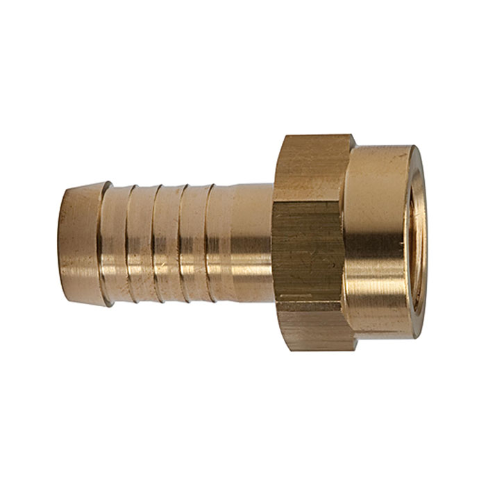 RIEGLER Screw-on connector, Brass, M24x1.5 IT, Hose connection 19 mm