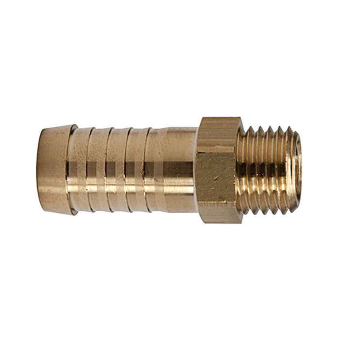 RIEGLER Screw-in connector, Brass, M8x0.75 ET, Hose connection 9 mm