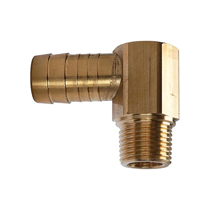 [108006] RIEGLER Angled threaded connector 90°, M8x0.75 ET tapered, Hose 9 mm