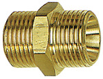 RIEGLER Double threaded nipple, Cyl., M24x1.5 o., M24x1.5 o., Brass