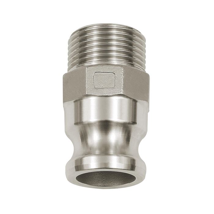[108058] RIEGLER Kamlok quick-connect plug, Exterior thread, F type, Alu, R 3/4