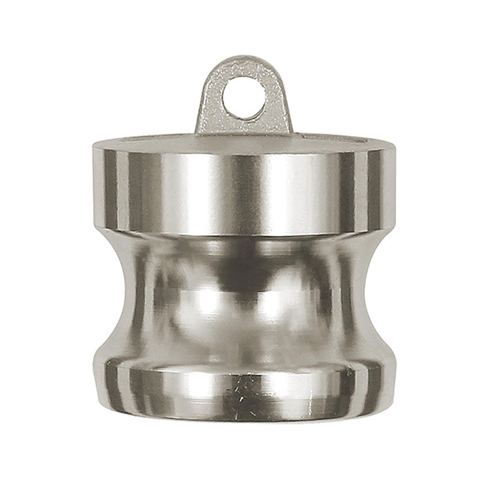 RIEGLER Kamlok cap plug, DP type, St. steel 1.4401, Size 4, Plug Ø 120