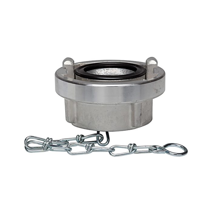[108260] RIEGLER Storz-Blindkupplung, Kette, Alu, Storz-Größe 38, KA 51 mm