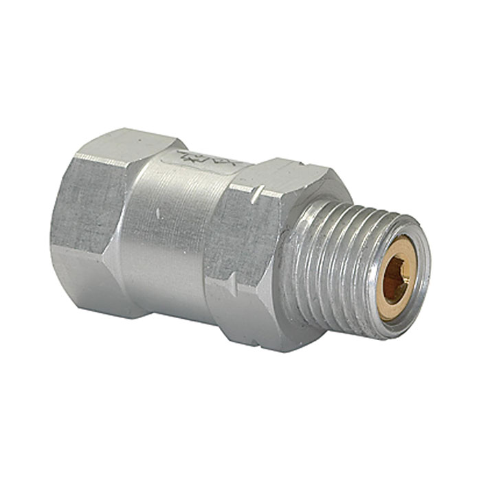 RIEGLER Flow valve, ET bottom, Aluminium, Ball seat valve
