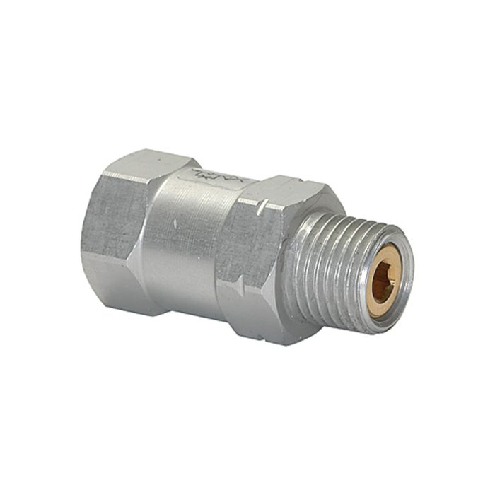 [108430] RIEGLER Flow valve, ET bottom, Aluminium, Ball seat valve