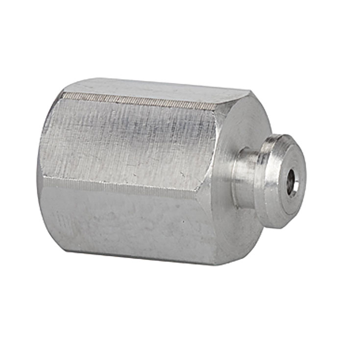 RIEGLER Anschlussnippel für Flachsauger, rund »PFG«, M5 IG, Ø 5-10 mm