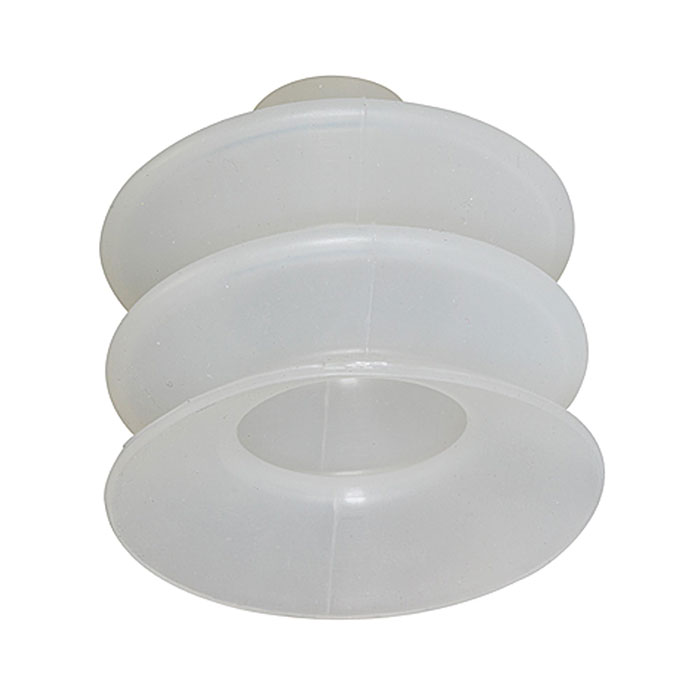 RIEGLER Balgsauger, rund 2,5 Falten, Material Silikon, »FG«, Ø 5 mm