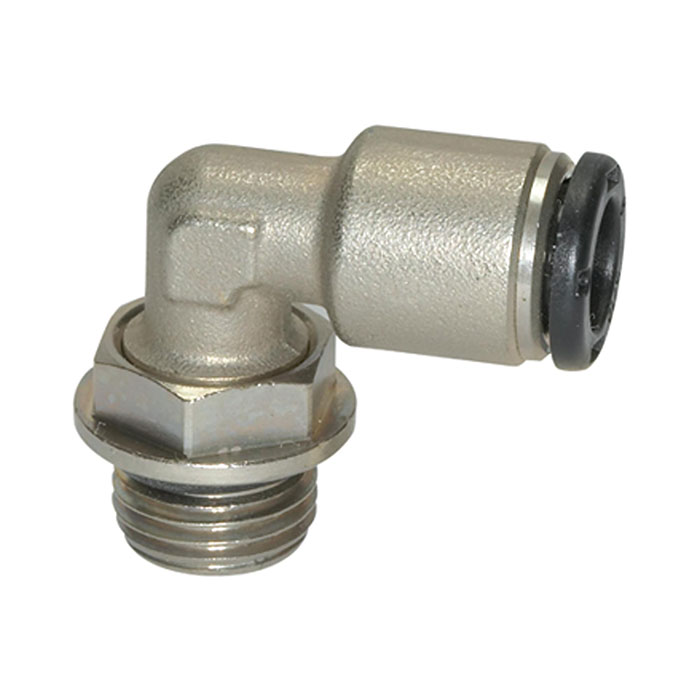 RIEGLER Push-in L-fitting »click-clock«, rotating, G 1/4 o.