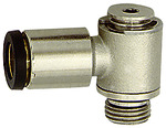 RIEGLER Push-in L-fitting »click-clock«, rotating, G 1/8 o., hose ext. Ø5