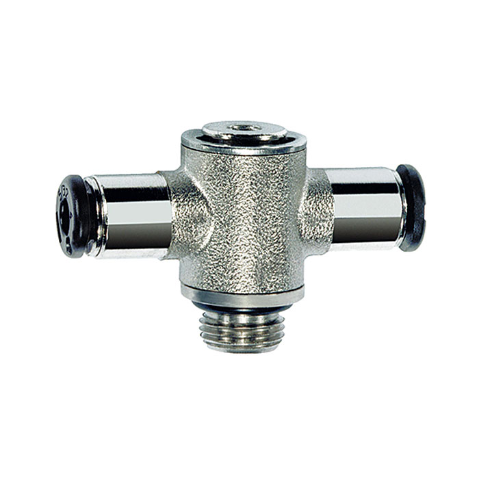 RIEGLER Push-in T-fitting »click-clock«, rotating, G 1/4 o.