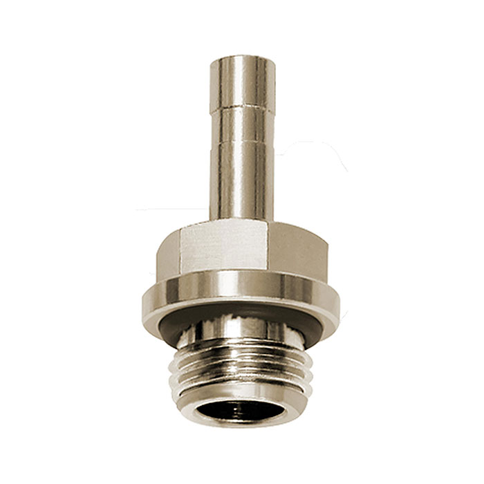 RIEGLER Gewinde-Stecknippel »click-clock«, G 1/8 a., Schlauch-Ø 4