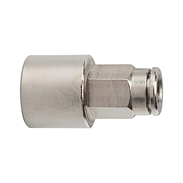 RIEGLER Straight push-in fitting »metallica« G 1/8 i., hose exterior Ø 8