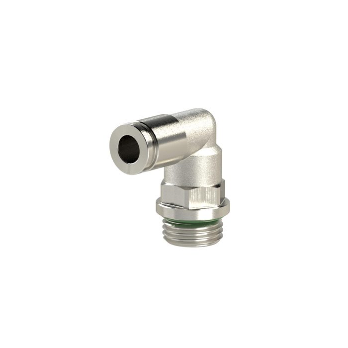 [108908] RIEGLER Push-in L-fitting »metallica« rotating, G 1/2 o., hose ext. Ø 12