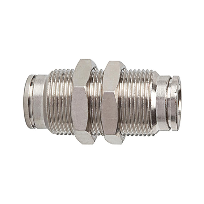 RIEGLER Gerade Schott-Steckverbindung »metallica«, M17x1,0, Messing vern.