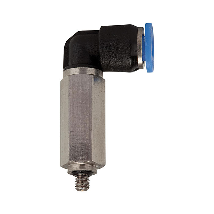 RIEGLER Push-in L-fitting »Blue Series« mini, Long, rotating, G 1/8