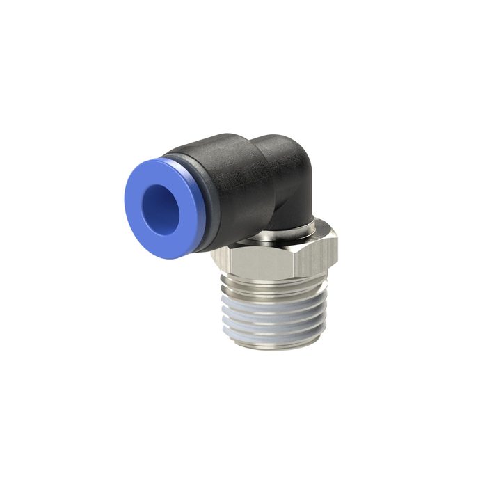 [109286] RIEGLER Push-in L-fitting »Blue Series«, rotating, R 1/4 o.