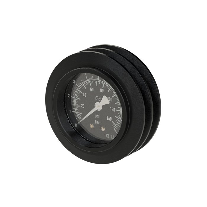 [114539] RIEGLER Manometer, 0 - 10 bar/140 psi, ø 63 mm, G 1/4, hinten