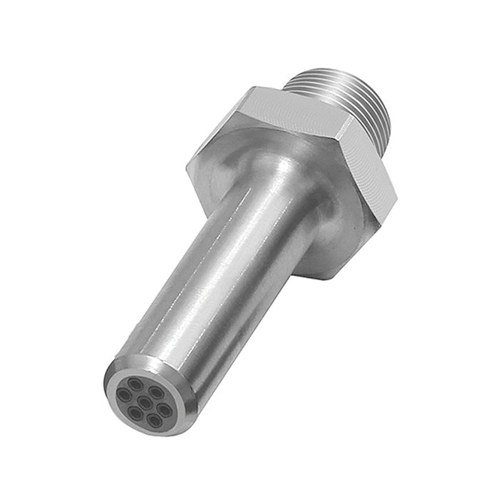 RIEGLER Low noise round nozzle, 1/2 - 27 UNS, Nozzles-exterior Ø 10 mm