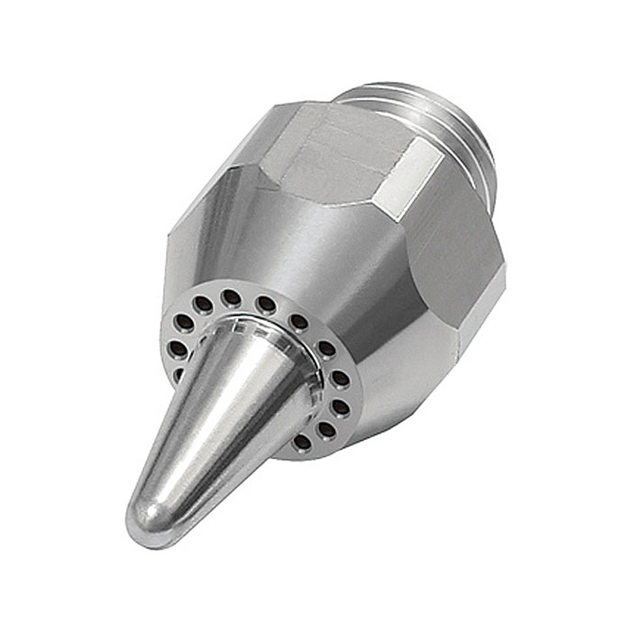 RIEGLER Lärmarme Runddüse, 1/2 - 27 UNS, Aluminium, Düsen-Außen-ø 13 mm
