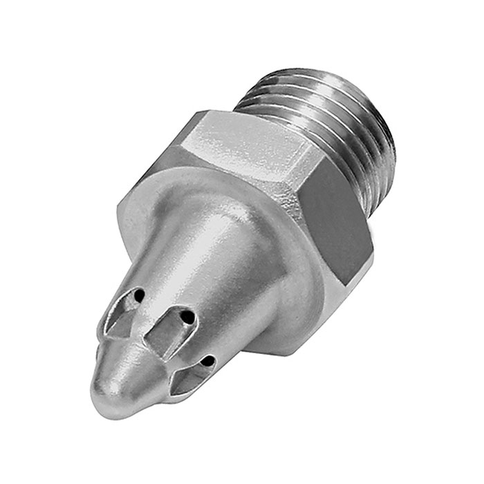 RIEGLER Low noise round nozzle, 1/2 - 27 UNS, Nozzles-exterior Ø 11mm