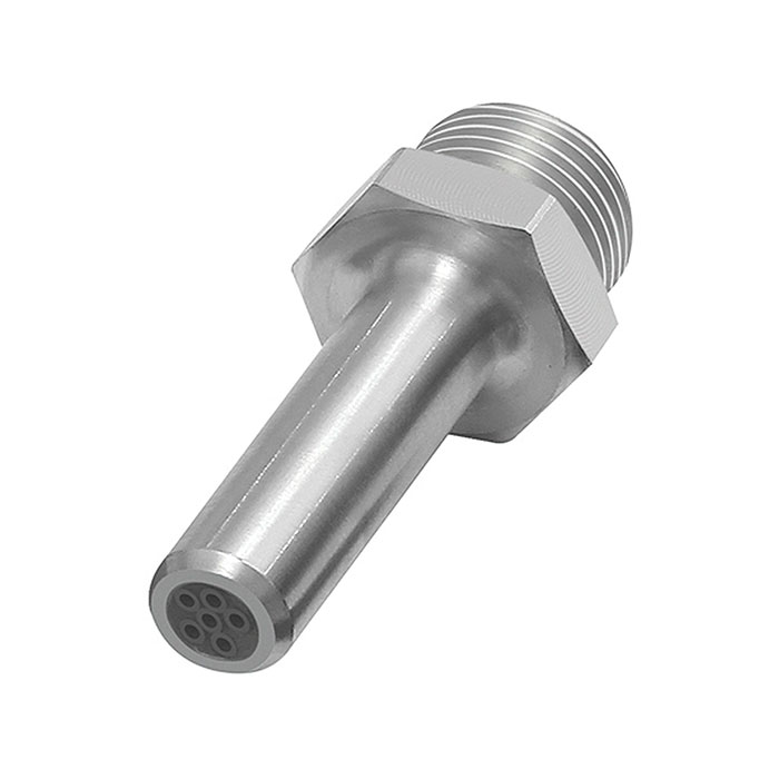 RIEGLER Low noise round nozzle, G 3/8 ET, Nozzles-ET Ø 10 mm