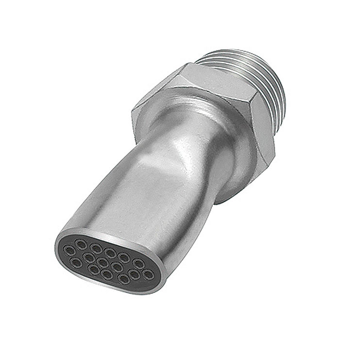 [114480] RIEGLER Low noise flat nozzle, G 3/8 ET, Nozzle width 16.5 mm