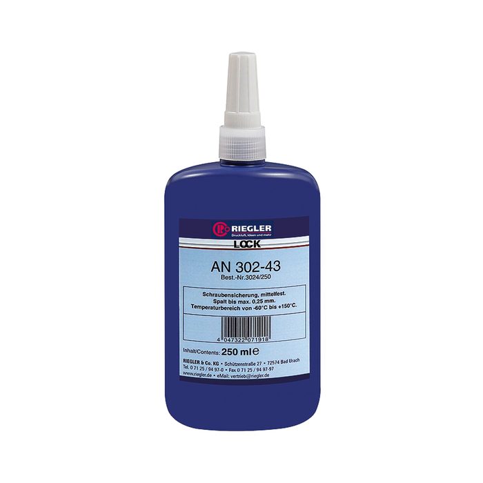 [114553] RIEGLER Lock AN 302-43, Anaerobic glue, Medium tight, 10 ml