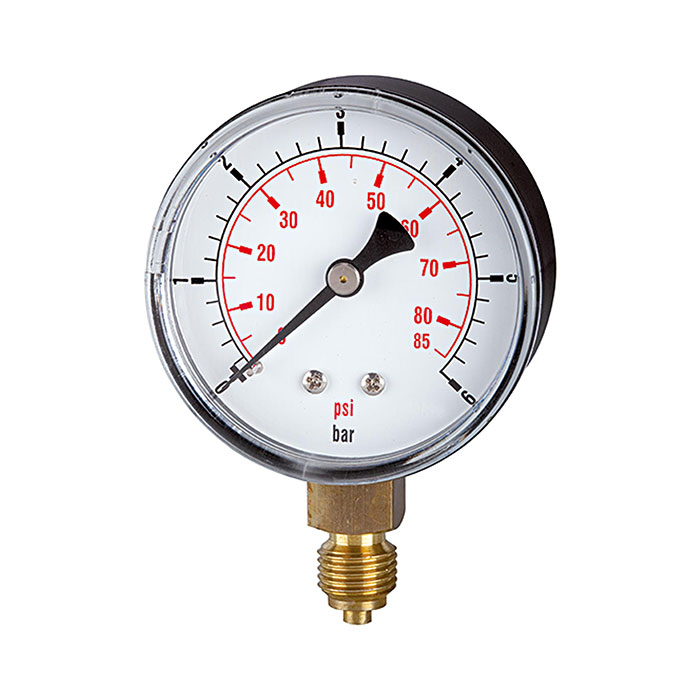 RIEGLER Standard pressure gauge »pressure line« G 1/4, 0 - 1.6 bar/23 psi