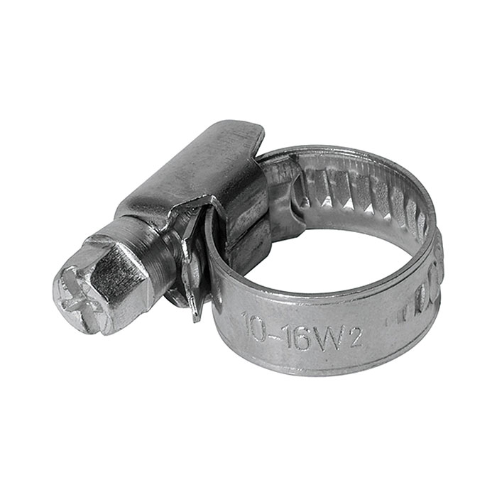 RIEGLER Worm thread - hose clamp »blow line«, Chrome steel, 50.0 - 70.0