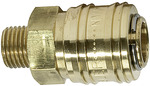 RIEGLER Schnellverschlusskuppl. NW 7,2 »connect line«, MS blank, G 3/8 AG