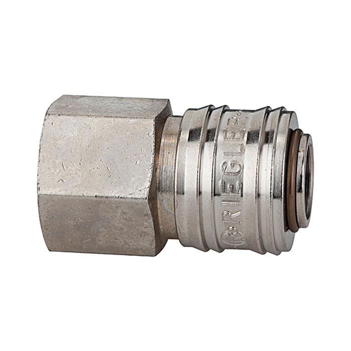 RIEGLER Schnellverschlusskuppl. NW 7,2 »connect line«, MS vern., G 1/2 IG