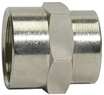 [115664] RIEGLER Bushing »value line«, G 3/8, AF 22, nickel-plated brass