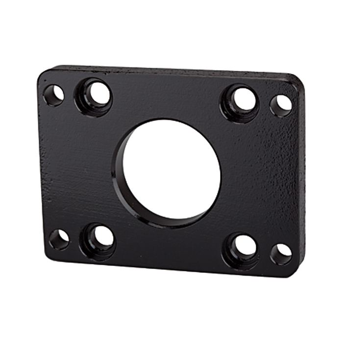 [115884] RIEGLER Flange fastening »FA« for short stroke cylinder, Piston Ø 80