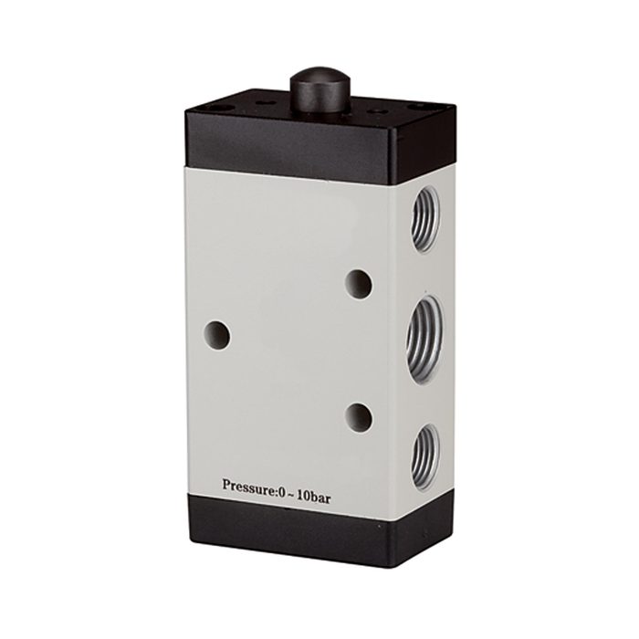 [115954] RIEGLER 5/2-way valve, Mechanically actuated, »M5«, Tappet, G 1/8